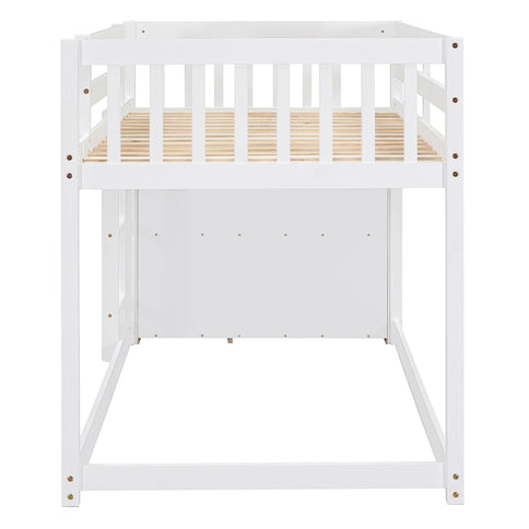 Bunk Bed With 4 Drawers And 3 Shelves