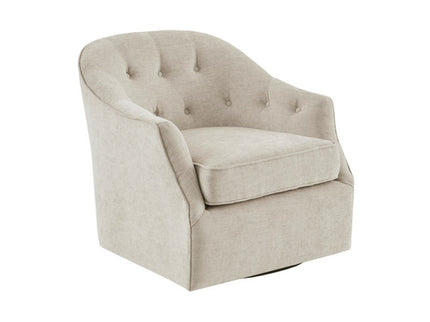 Calvin - Swivel Chair With 360 Degree Rotation - Beige