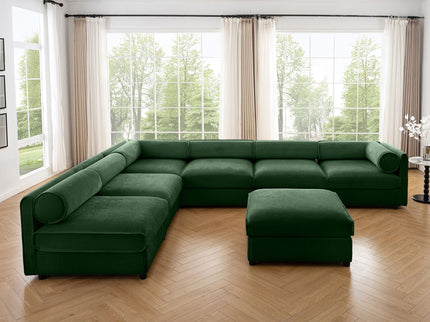 Modern Modular Sectional Sofa With Storag, Contemporary Cylindrical Design