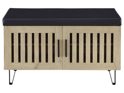 Clackamas - 2 Door Storage Bench With Padded Seat