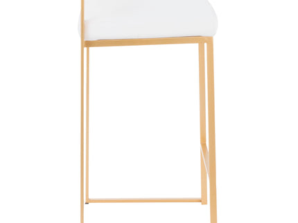 Fuji - Contemporary / Glam Design Counter Stool (Set of 2)