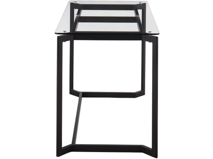 Masters - Modern Office Desk - Black / Clear