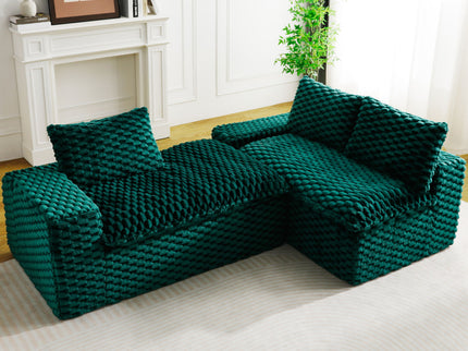 Modular Sofa, Convertible Twin Seat With Chaise Lounge