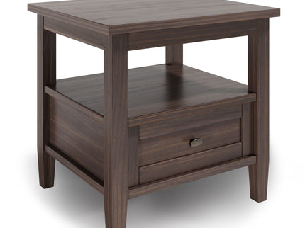 Warm Shaker - End Table - Warm Walnut Brown