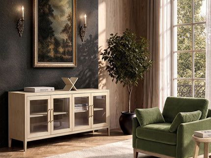 Marlowe - Glass Door Sideboard - White