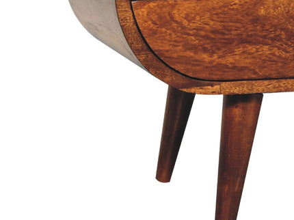 Solid Wood Circular TV Stand