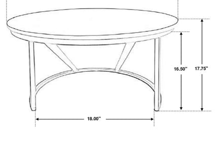 Wilmington - Round Coffee Table - White