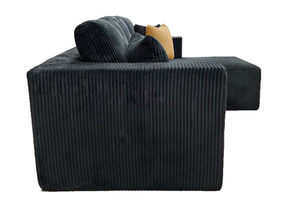 L - Shape Full Compressed Upholstered Sectional