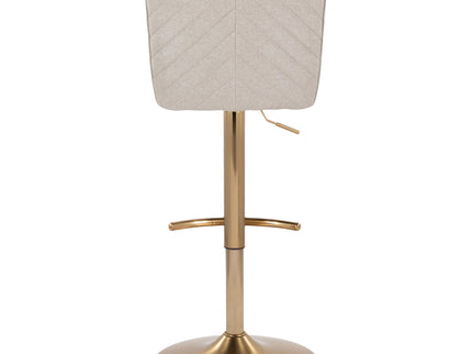 Henry - Contemporary Adjustable Barstool With Swivel With Rounded T Footrest (Set of 2)