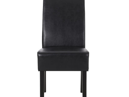 Contemporary Dining Chair With Rubberwood Legs (Set of 2)