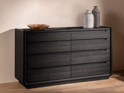Bangor - 8 Drawer Bedroom Dresser Cabinet - Black