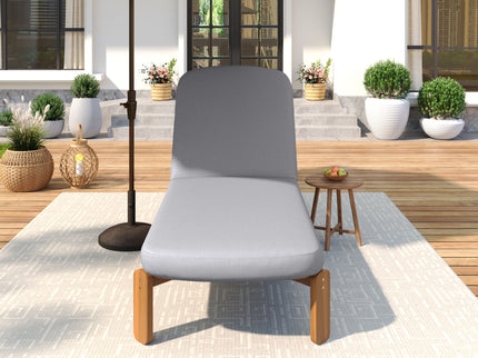 Outdoor Chaise Lounge With Adjustable Backrest