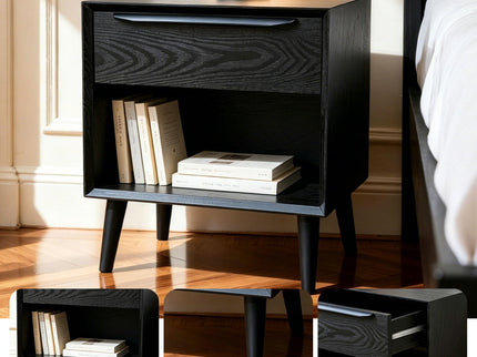 Nightstand With 1 Drawer, Bedside Table, Storage Side Table For Bedroom - Black