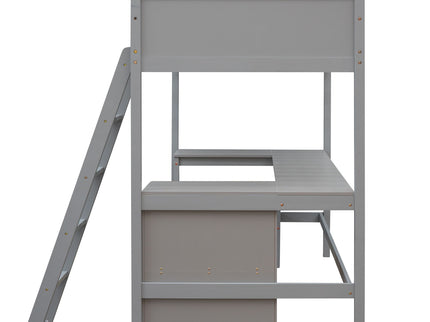 Loft Bed With Shelves With Desk