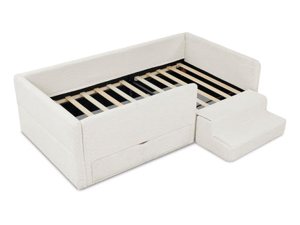 Safe Kids Bed With Guardrails And Storage