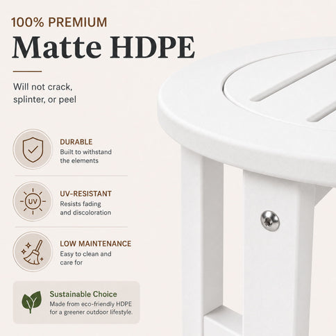 Round Outdoor Side Table