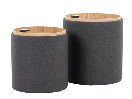 Tray - Contemporary Nesting Ottoman Set