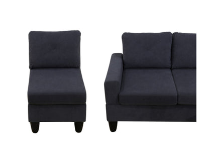 Modular L - Shaped Sectional Sofa 6 Seater 4 Piece Couch With Chaise