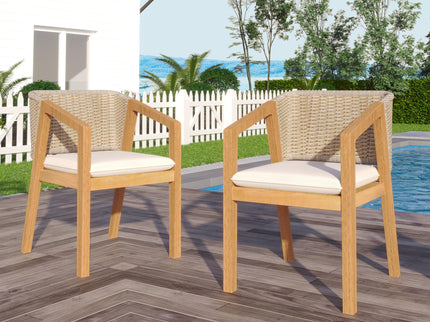 Patio Dining Chair (Set of 2) - Light Teak