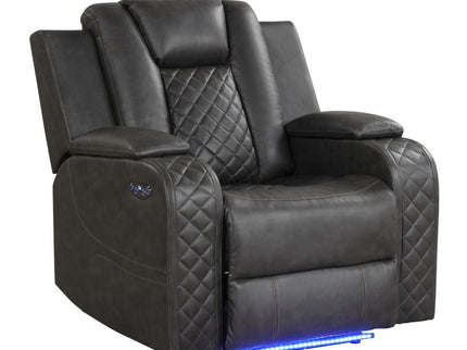 Benz - LED & Power Recliner Chair With Adjustable Headrest