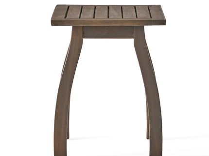 Kinesis - Outdoor Side Table With Slatted Top And Wood Frame