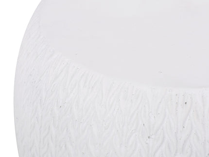 Outdoor Lightweight, Concrete Side Table - Antique White