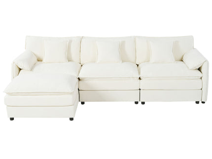 Modern Comfy Deep Seat Modular Sectional Sofa Cloud Couch With Ottoman