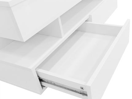 Multi Functional Lift Top Coffee Table With 2 Drawers