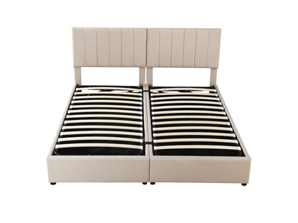 Upholstered Platform Bed With A Hydraulic Storage System