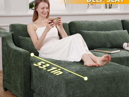 Elegant Sofa With Ergonomic Design And Lumbar Pillows