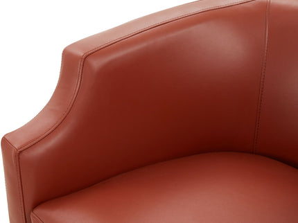 Emmett - Swivel Glider Barrel Chair With Clip Arm Design