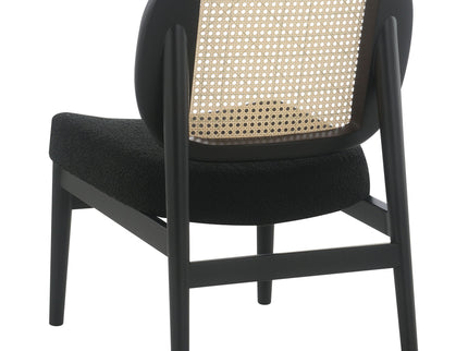 Quinne - Accent Chair With Padded Seat - Black