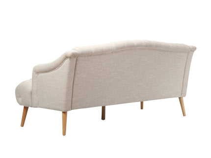 Comfy 3 Seat Sofa With Wooden Legs, For Living Room And Study