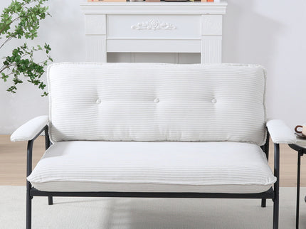 Modern Metal Frame Sofa With Sponge Filling For Compact Spaces And Versatile Use