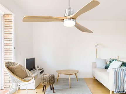 Indoor Ceiling Fan With Dimmable LED Light, 6 Speed Remote ControlLED DC Motor, Reversible Blades