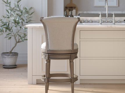 Swivel Barstool With High-Back