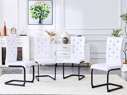 Alligator Skin Upholstered Dining Chairs
