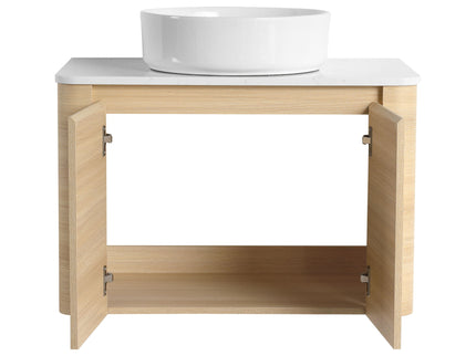 Mounted Bathroom Vanity With Art Sink & 2 Soft Close Doors