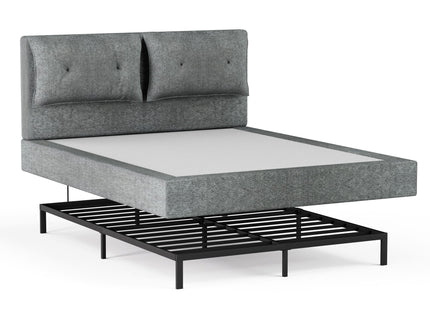 Airframe - Upholstered Bed Frame With Double Layered Upholstered Headboard