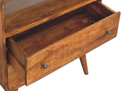 Curved Charm Console - Brown