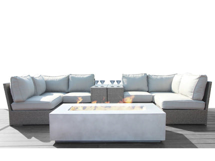 Outdoor Elegance Conversation Set With Fire Pit