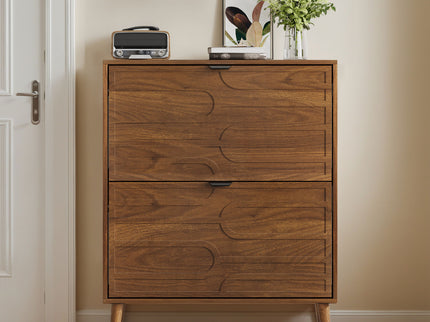 Medieval - Independent Shoe Cabinet With 2 Flip Drawers