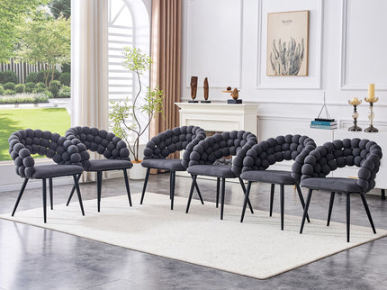 Puffy Bubble, Ball Chain Chairs For Dining Room (Set of 2)