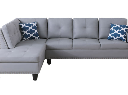 Irine - Sectional Sofa With Ottoman - Gray