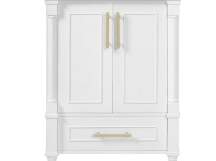 Bathroom Vanity With Ornate French Cylinder Legs, Soft Close Drawer