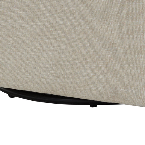 Tolland - Swivel Accent Chair With Antique Brass Nailhead Trim - Beige
