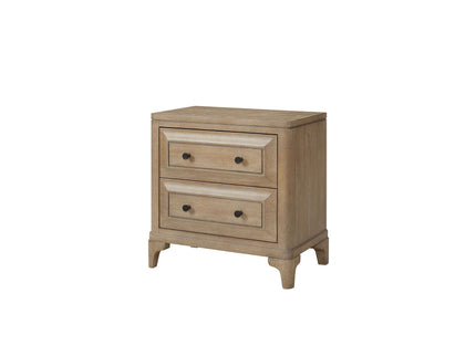 Queen Canopy Bedroom Set With A 2 Drawer Nightstand A Dresser With Poster Mirror And A Door Chest - Sand