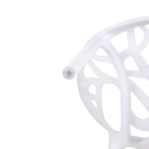 Dining Chair, Transparent Shell Design For Home (Set of 4) - White
