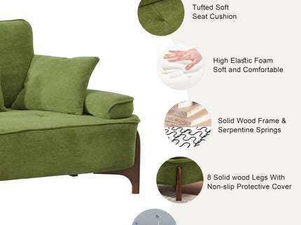 Comfortable Deep Seated Sofa With Pillows