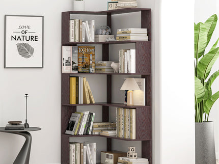 L-Shaped Corner Bookshelf